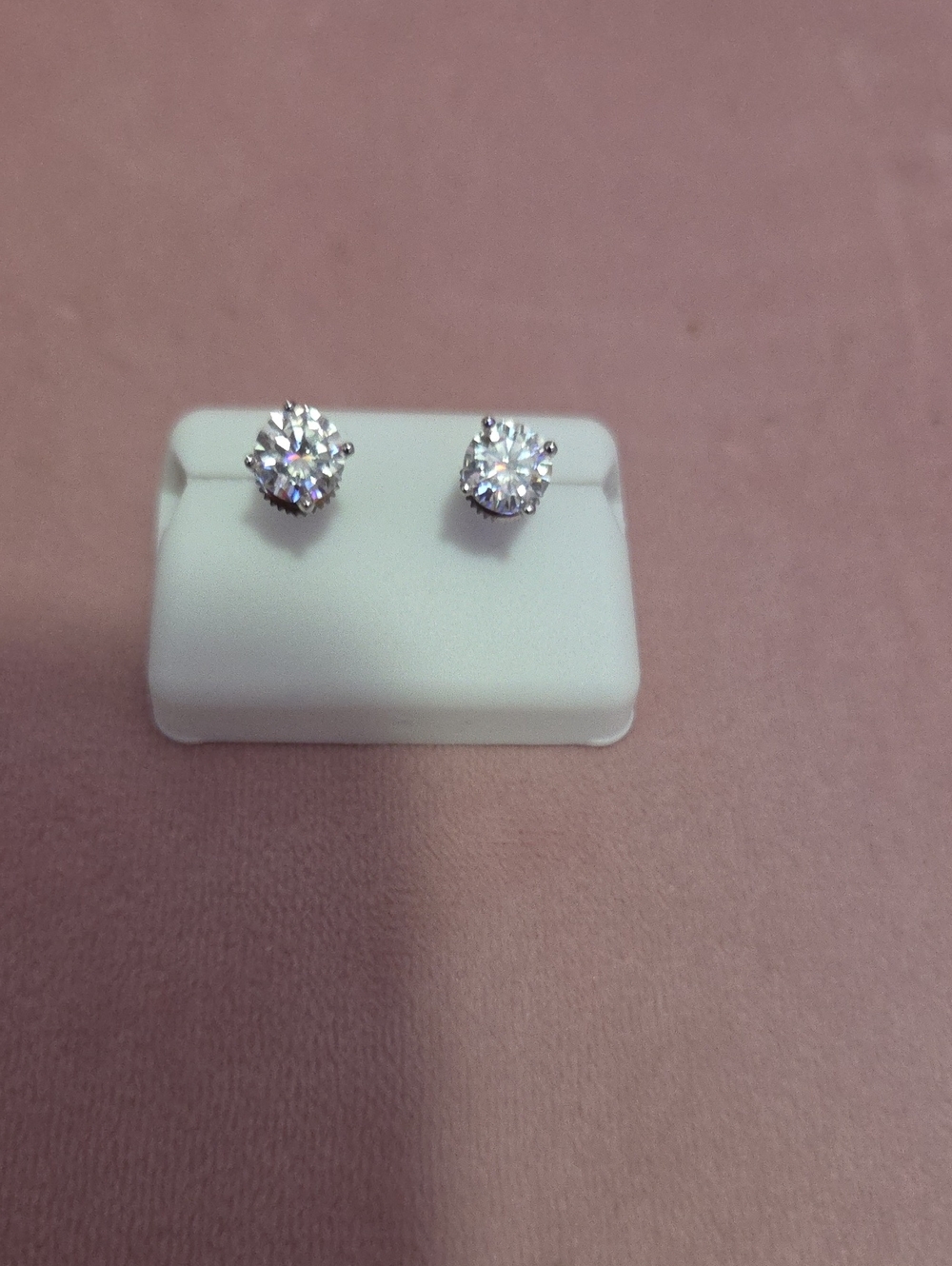 Moissanite Stud Earrings 3 Carat in 925 Silver